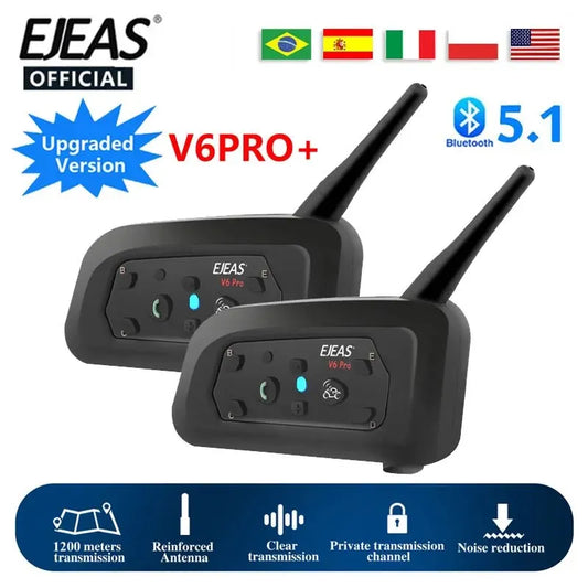 EJEAS V6 PRO® + Intercomunicador